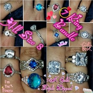 7 rings- size 8 NWOT